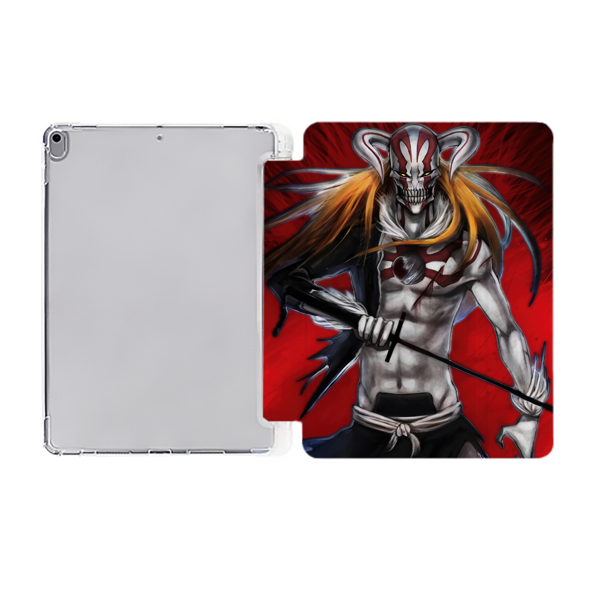 （画像用） ブリーチ BLEACH IPad ケース ペン収納付き 三つ折りスタンド PUレザー×シリコン 対応機種9.5/10.5/10.9インチ